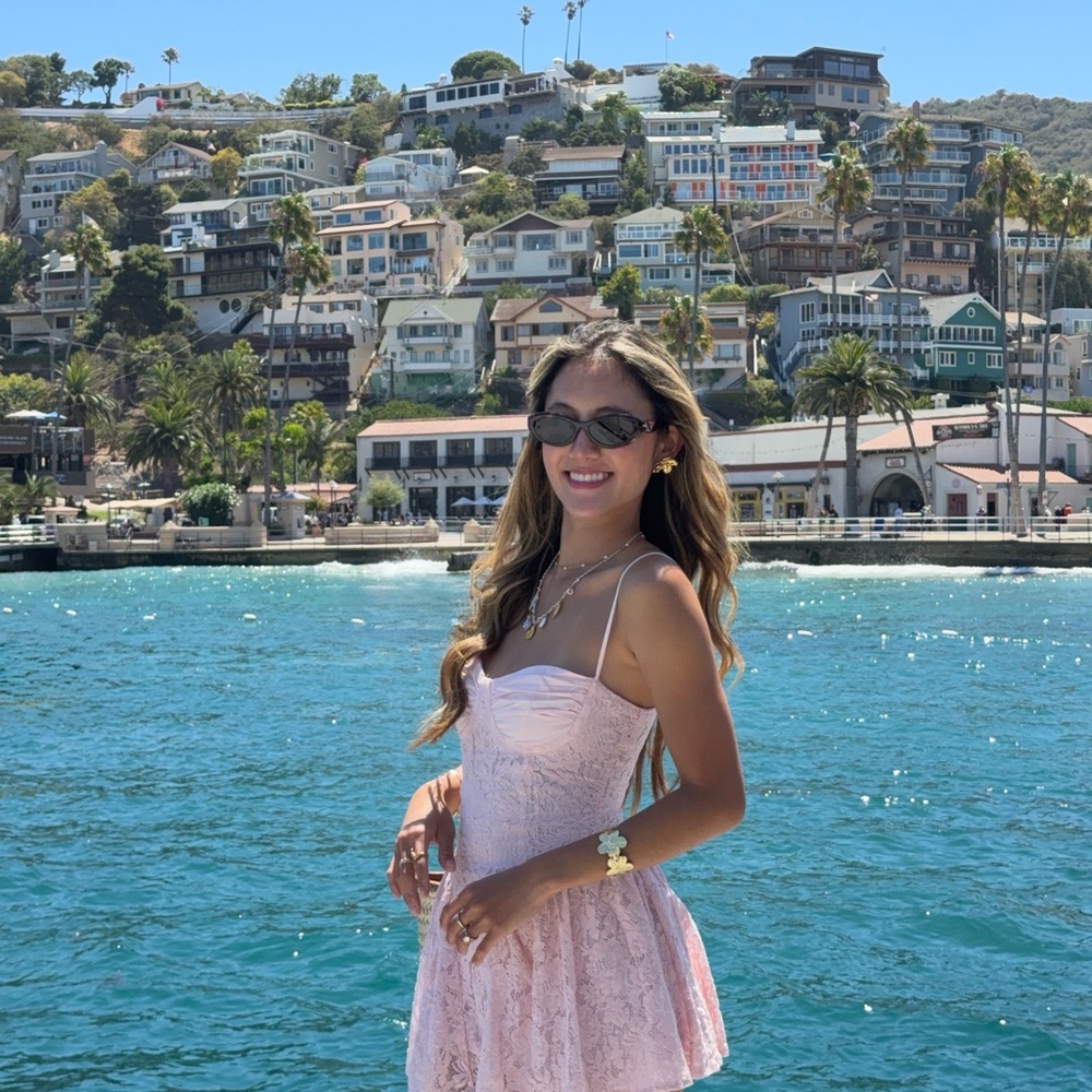 Peppermayo Pink Lace Mini Dress